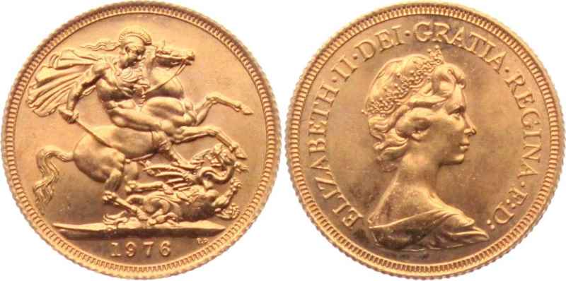 1976 sterlina d'oro