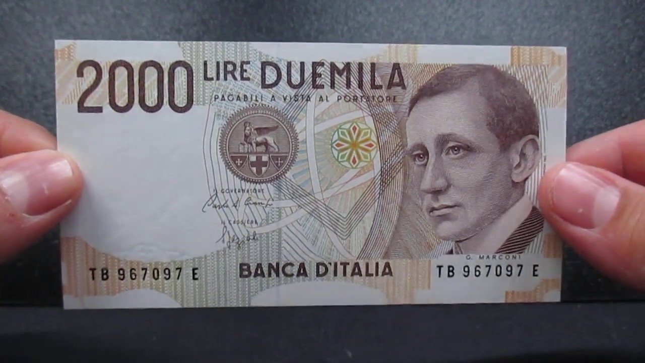 2000 lire Guglielmo Marconi